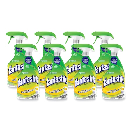 Fantastik Cleaners & Detergents, 32 oz. Trigger Spray Bottle, Lemon, 8 PK 308686